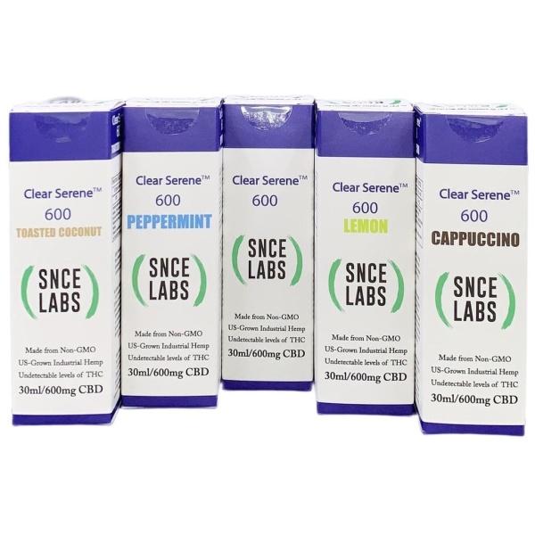SNCE Labs | Clear Serene | Sublingual Oil | 600mg | Peppermint