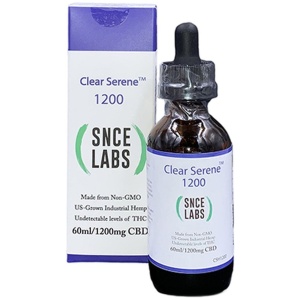 SNCE Labs | Clear Serene Sublingual Oil | 1200mg | Natural