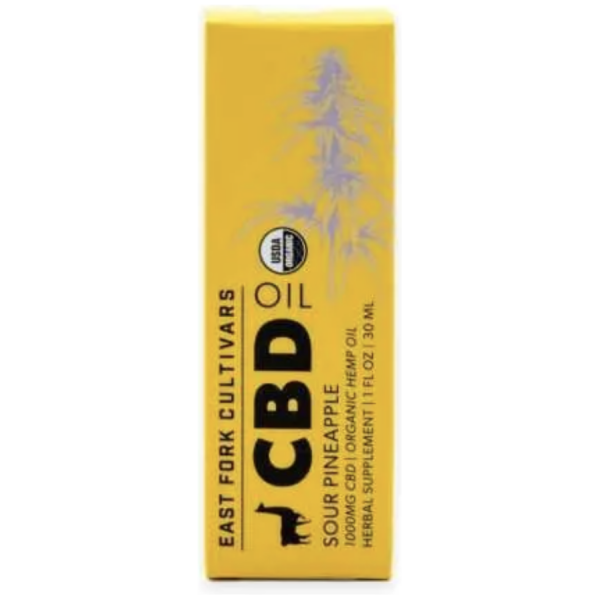 East Fork Cultivars | Organic Sublingual Oil | CBD | 1000mg | Sour Pineapple