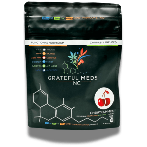Grateful Meds | Functional Mushroom Canna Gummy | CBD + THC + Chagit Mushroom Extract