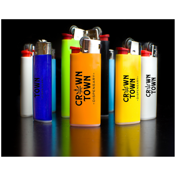 Crowntown Cannabis - Branded Bic Lighters - The Plug Distribution