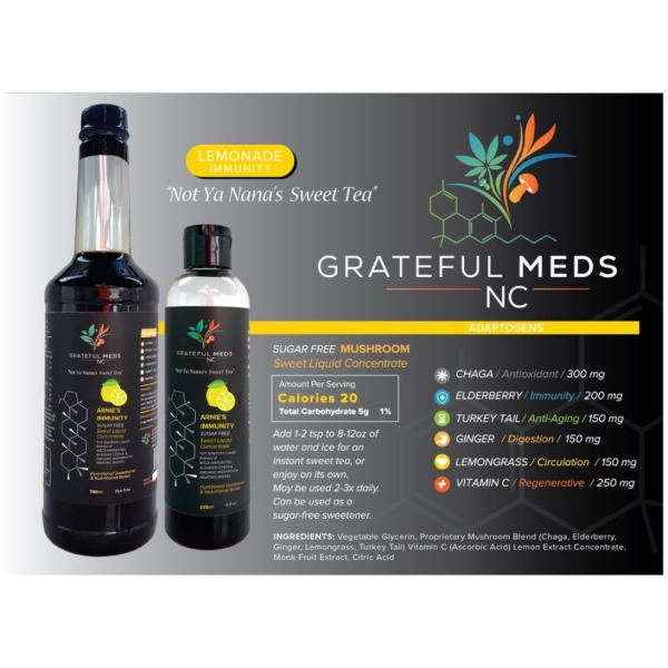 Grateful Meds Not Ya Nana's Sweet Tea Liquid Concentrate Arnie's Immunity - The Plug Distribution (1)