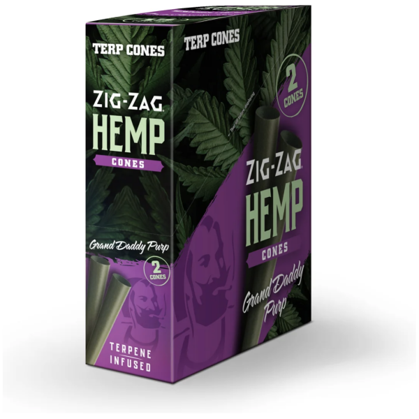 Zig Zag | Terpene Infused | Hemp Cones | Grand Daddy Purp | 15ct