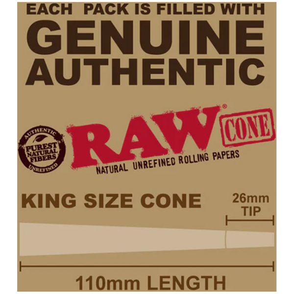 RAW | Cones | King Size | 32ct | 3 Pack | Classic - Image 2