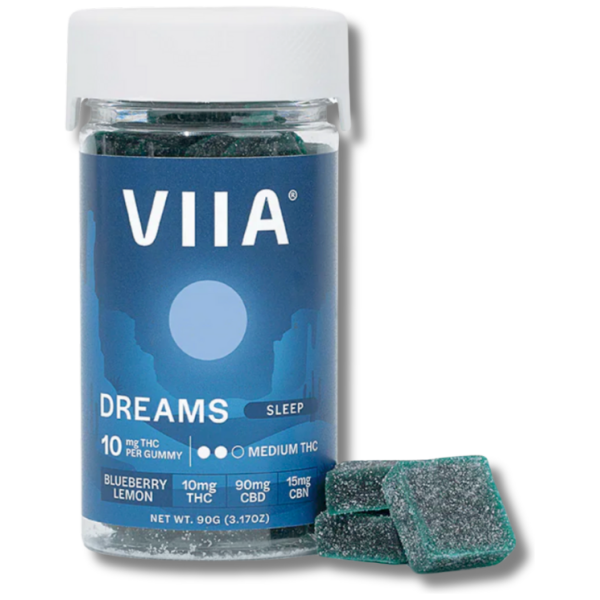 VIIA Hemp - 10 mg Gummies - THC + CBN + CBD - Dreams - Sleep - The Plug Distribution
