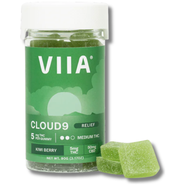 VIIA Hemp - Gummies - THC + CBD - Cloud 9 - Relief - The Plug Distribution (1)