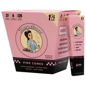 Blazy Susan 6ct Pink Cones 1 1/4 21pk-The Plug Distribution