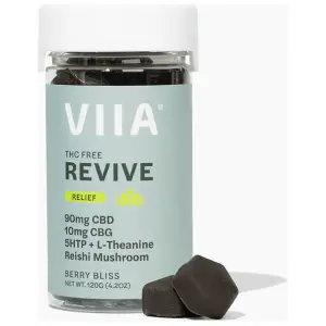 VIIA | Gummies | THC-FREE | CBD + CBG | Revive | Berry Bliss