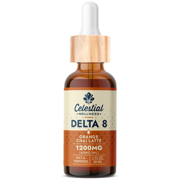 Celestial Wellness | Tincture | Delta 8 | 1200mg | Orange Chai Latte