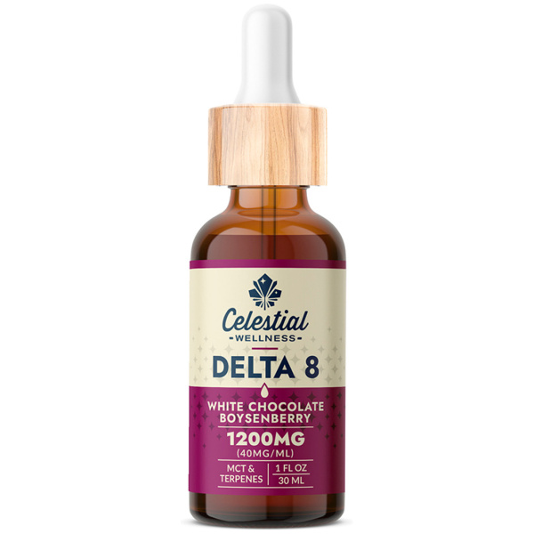 Celestial Wellness | Tincture | Delta 8 | 1200mg | White Chocolate Boysenberry
