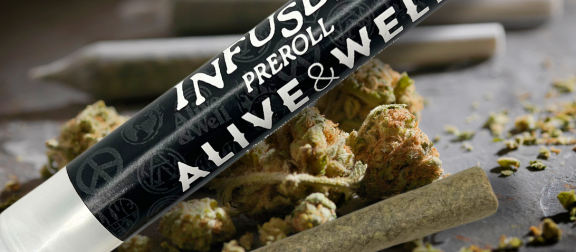 Alive and Well Infused PreRoll – Craft Resin – THCA – Live Resin – The Plug Distribution